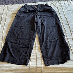 a new day black  Elastic Waist linen Pants size large